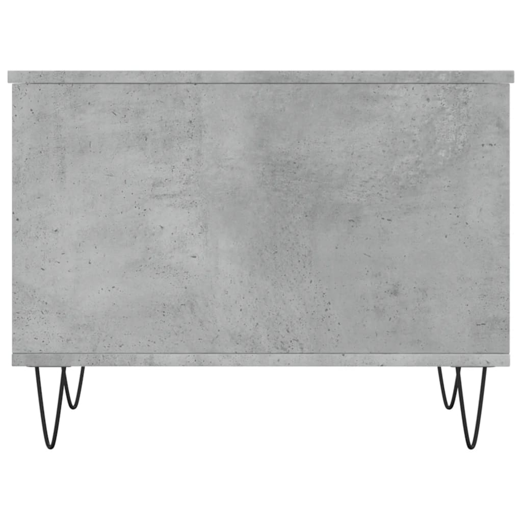 Couchtisch 60x44,5x45 cm verarbeitetes Holz Betongrau