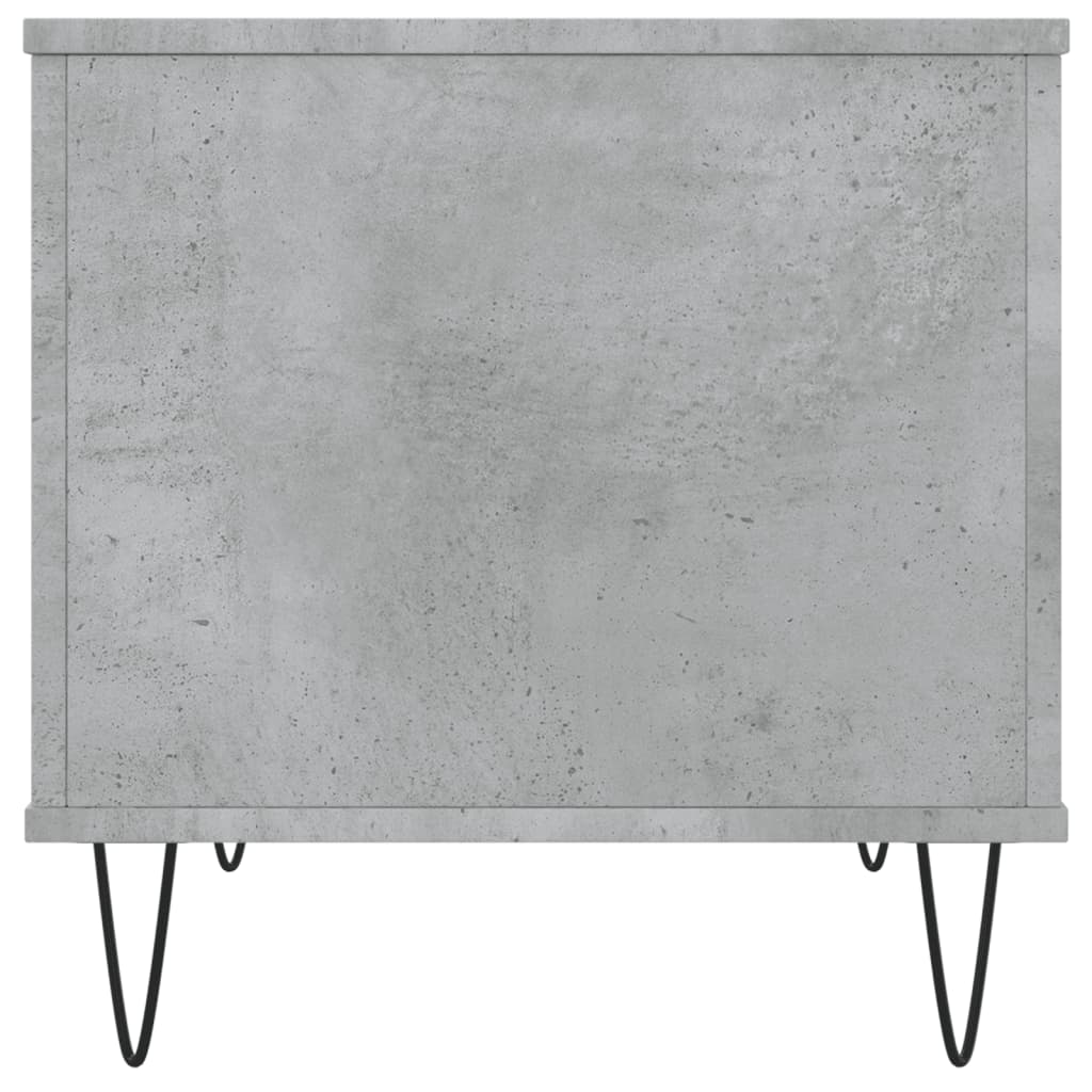 Couchtisch 60x44,5x45 cm verarbeitetes Holz Betongrau