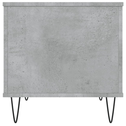 Couchtisch 60x44,5x45 cm verarbeitetes Holz Betongrau