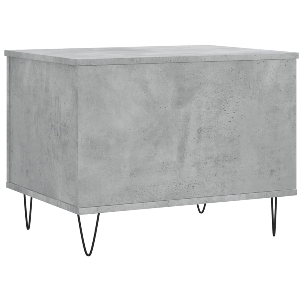 Couchtisch 60x44,5x45 cm verarbeitetes Holz Betongrau