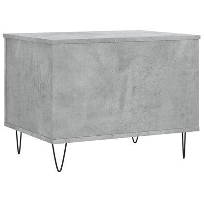 Couchtisch 60x44,5x45 cm verarbeitetes Holz Betongrau