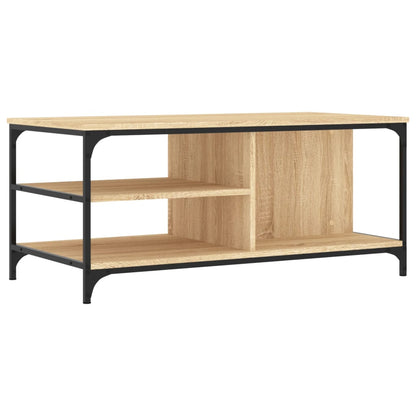 Couchtisch 100x50x45 cm verarbeitetes Holz Sonoma Eiche Farbe