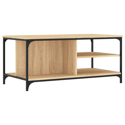 Couchtisch 100x50x45 cm verarbeitetes Holz Sonoma Eiche Farbe