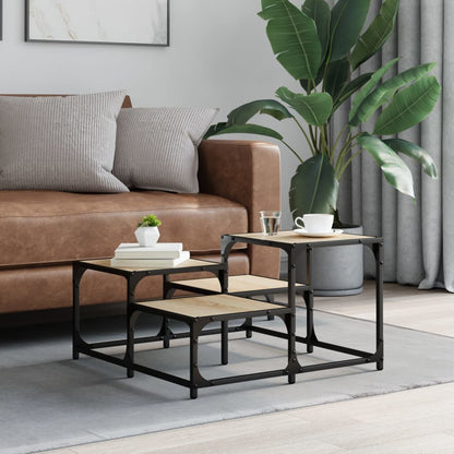 Couchtisch 68x68x40 cm verarbeitetes Holz Sonoma Eiche Farbe