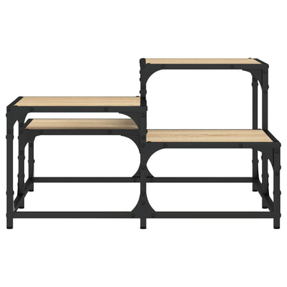 Couchtisch 68x68x40 cm verarbeitetes Holz Sonoma Eiche Farbe