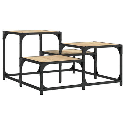 Couchtisch 68x68x40 cm verarbeitetes Holz Sonoma Eiche Farbe