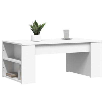 Couchtisch 102x55x42 cm verarbeitetes Holz weiß