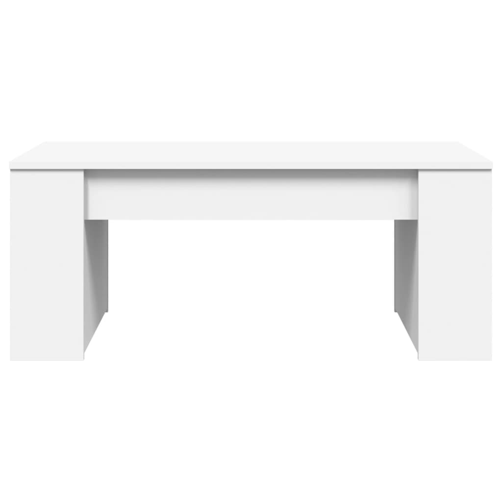 Couchtisch 102x55x42 cm verarbeitetes Holz weiß