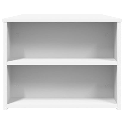 Couchtisch 102x55x42 cm verarbeitetes Holz weiß