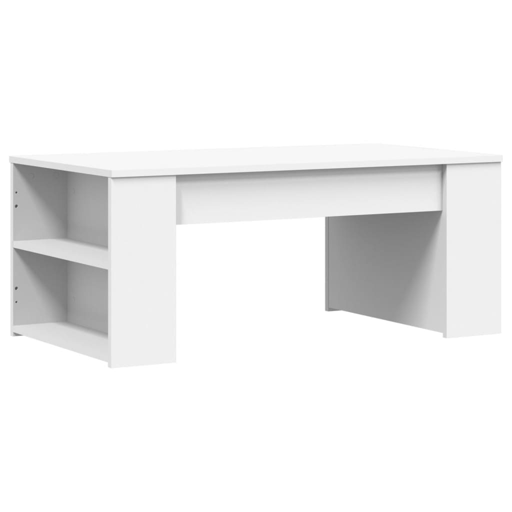 Couchtisch 102x55x42 cm verarbeitetes Holz weiß