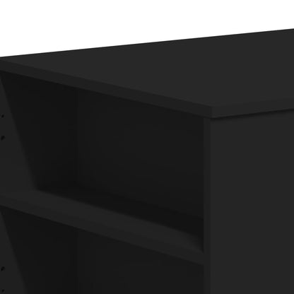 Couchtisch 102x50x45 cm verarbeitetes Holz schwarz
