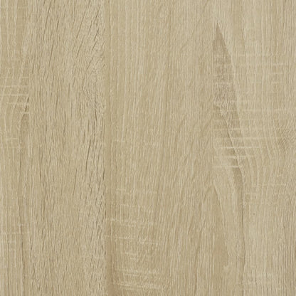 Couchtisch 70x50x50 cm verarbeitetes Holz und Metall Sonoma Eiche Farbe