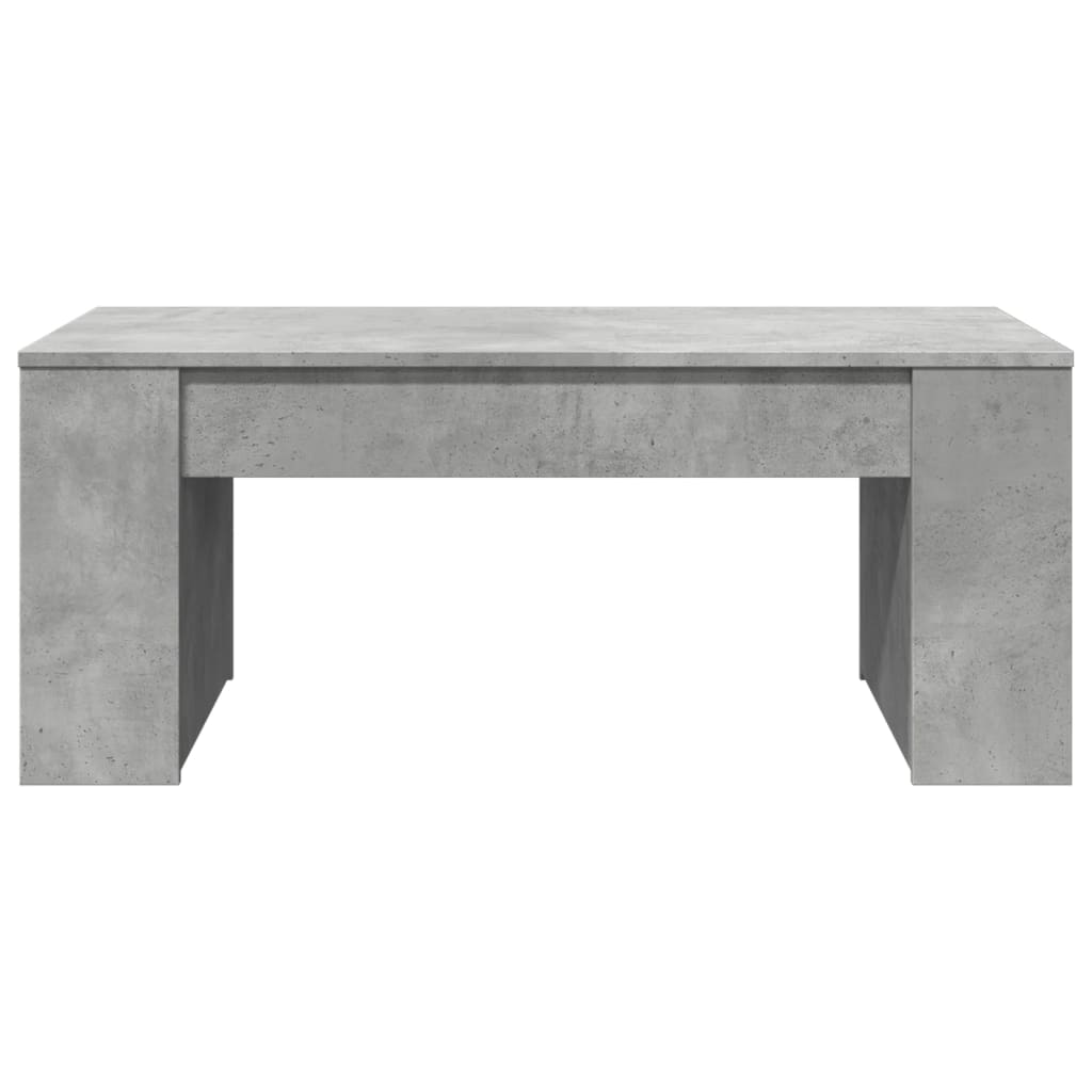 Couchtisch 102x55x42 cm verarbeitetes Holz Beton grau