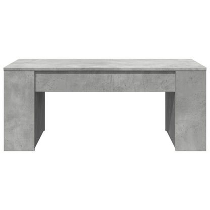 Couchtisch 102x55x42 cm verarbeitetes Holz Beton grau