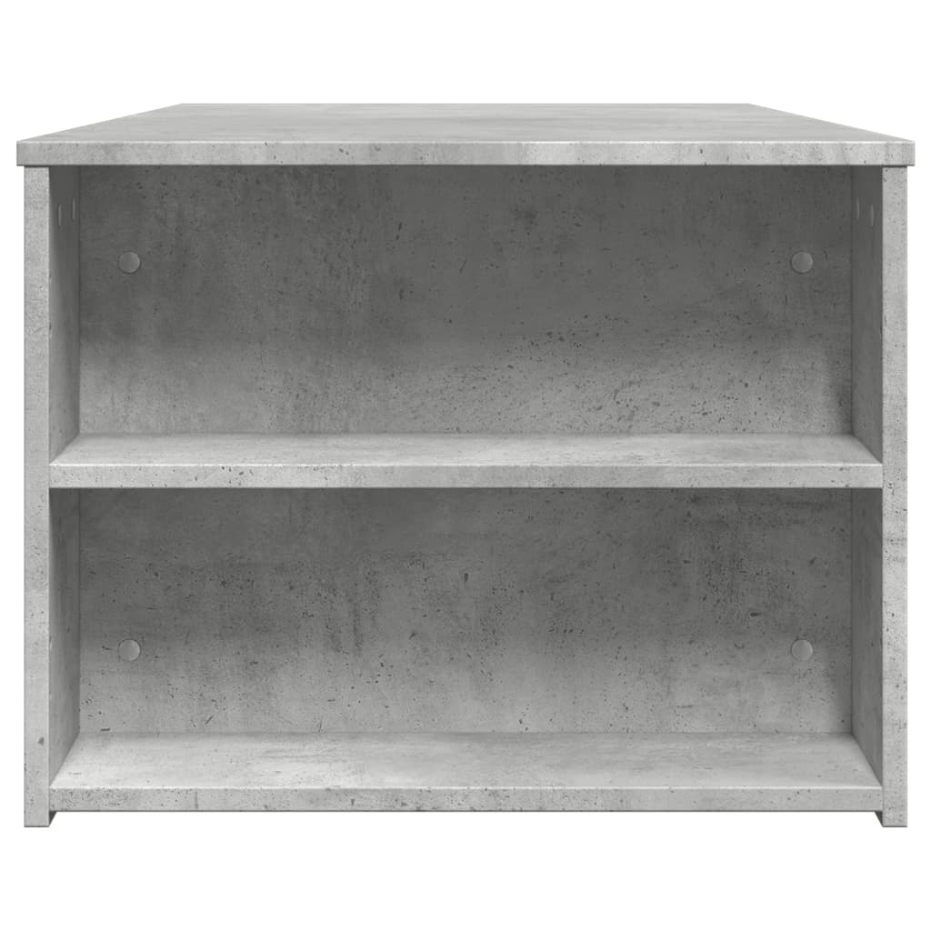 Couchtisch 102x55x42 cm verarbeitetes Holz Beton grau