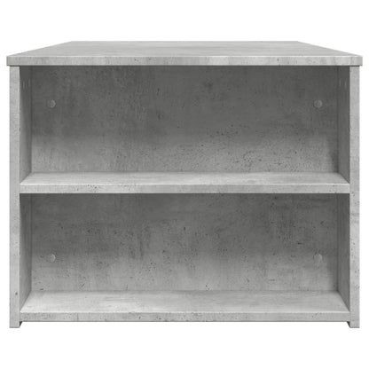 Couchtisch 102x55x42 cm verarbeitetes Holz Beton grau