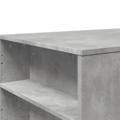 Couchtisch 102x55x42 cm verarbeitetes Holz Beton grau