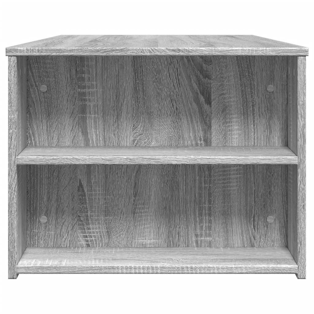 Couchtisch 102x55x42 cm verarbeitetes Holz grau Sonoma Eiche Farbe