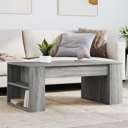 Couchtisch 102x55x42 cm verarbeitetes Holz grau Sonoma Eiche Farbe