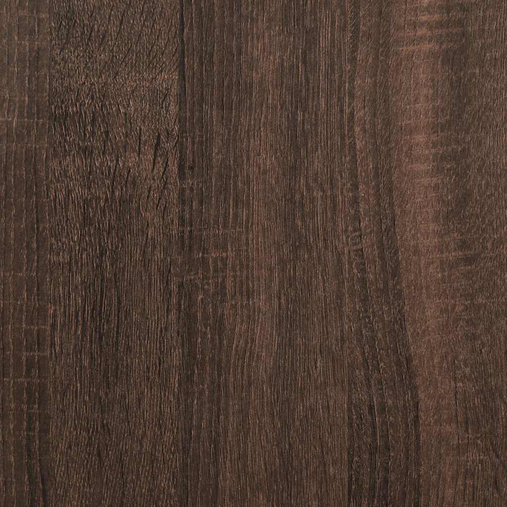 Wandtisch 90x35x80 cm verarbeitetes Holz braune Eichenfarbe