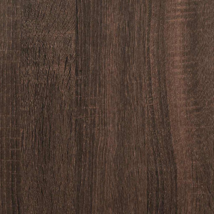 Wandtisch 90x35x80 cm verarbeitetes Holz braune Eichenfarbe