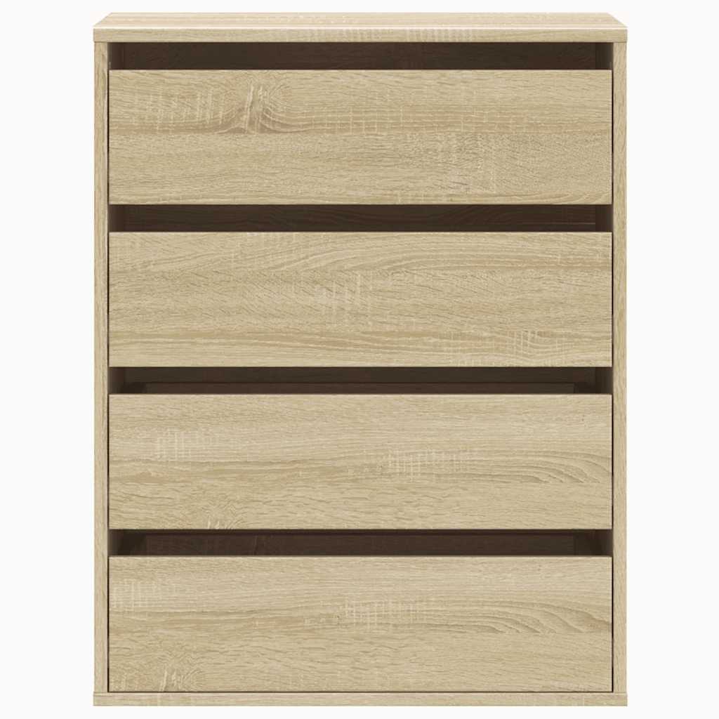 Kommode 60x41x76 cm verarbeitetes Holz Sonoma Eiche Farbe