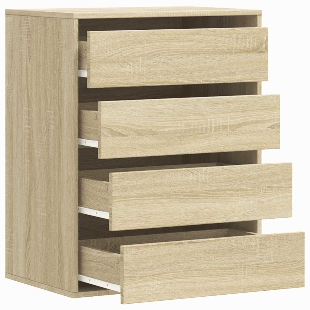 Kommode 60x41x76 cm verarbeitetes Holz Sonoma Eiche Farbe