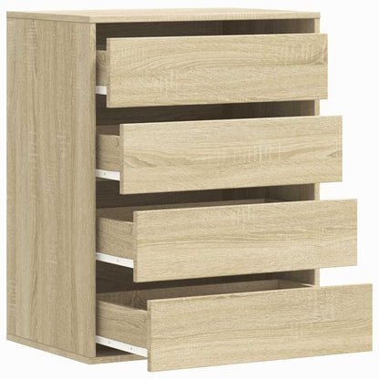 Kommode 60x41x76 cm verarbeitetes Holz Sonoma Eiche Farbe